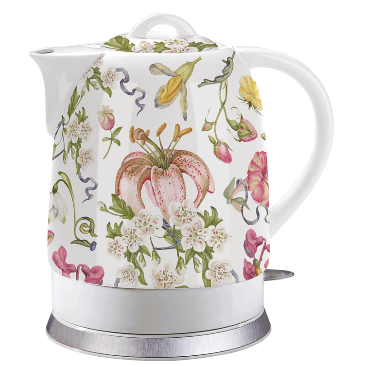 Chaleira Eletrica Em Porcelana Elegance Flora 110V - Tuut -2- Chaleira Eletrica Em Porcelana Elegance Flora 110V - Tuut -2-